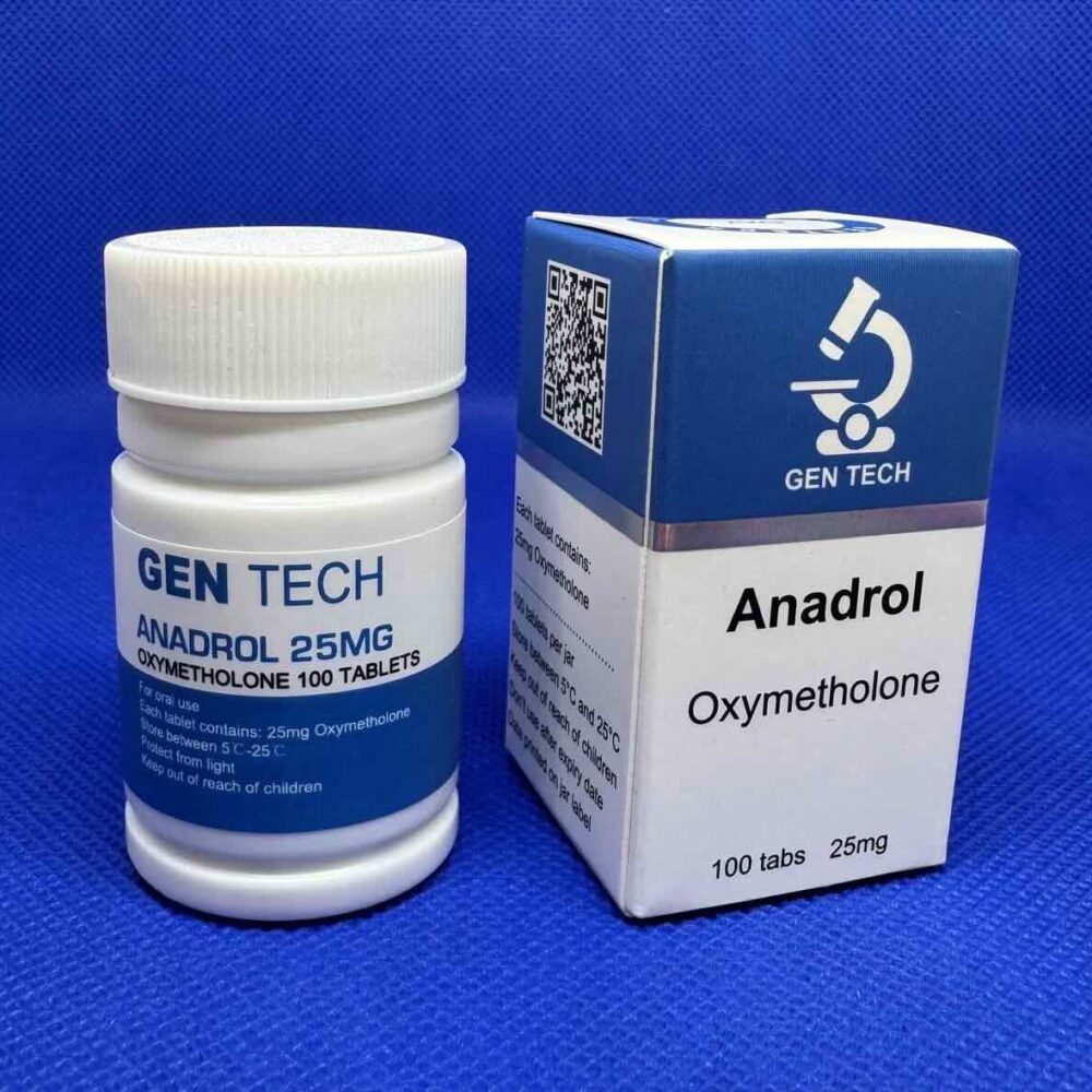 Doosje en potje Anadrol 100 tabletten van GenTech