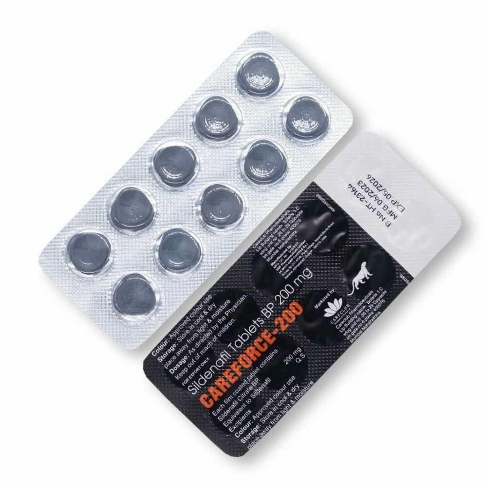 Twee strips Careforce 200 mg tabletten