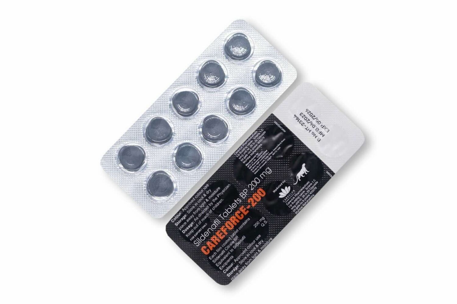 Twee strips Careforce 200 mg tabletten