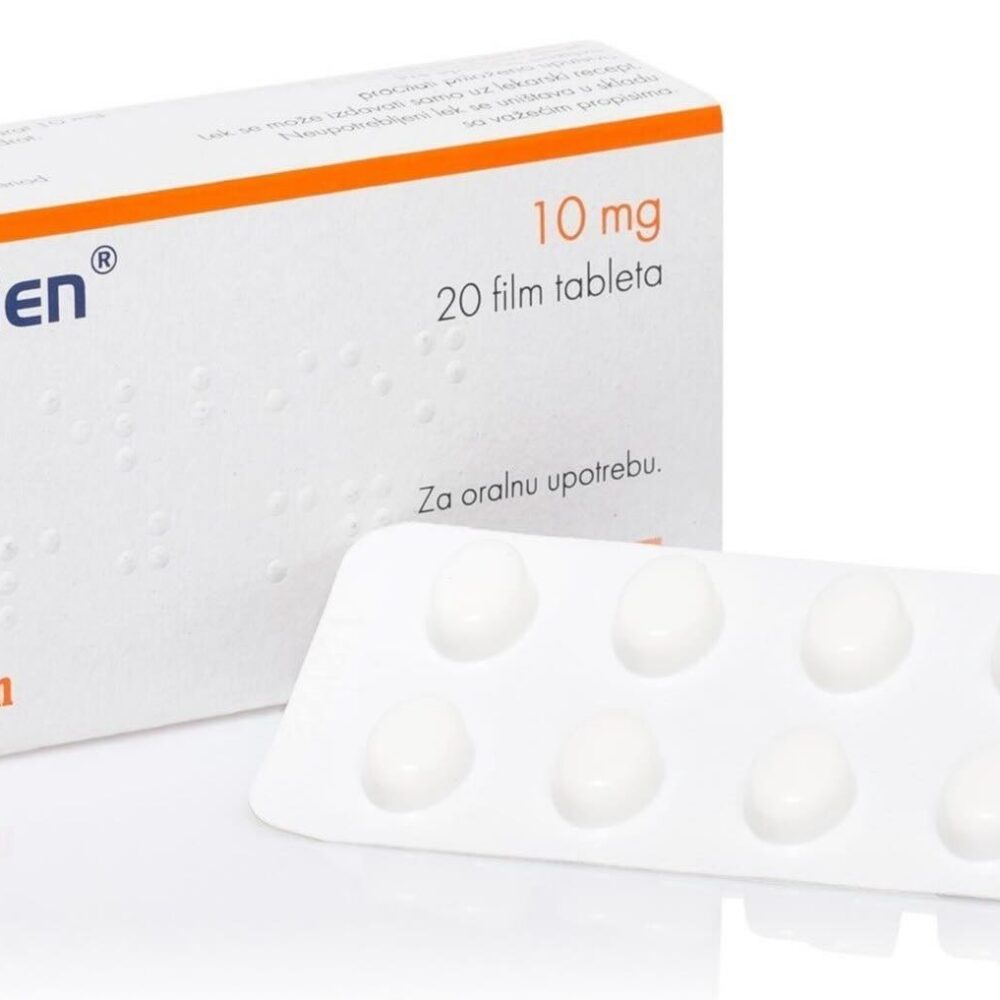 Afbeelding van het doosje en een strip Zolpidem 10 mg van Hemofarm, een geneesmiddel voor de behandeling van slapeloosheid.